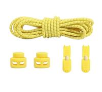 CQAHDSEVF Shoe String, Elastic No Tie Shoelaces With Plastic Lock Polka Dot Pattern Multicolor 100 cm Pack Of 2(Yellow)