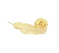 CQAHDSEVF Shoe String, Pleated Ruffle Shoelaces 2.5cm x 80-140cm Multicolor 4 Pcs(Pale Yellow,140cm)