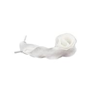 CQAHDSEVF Shoe String, Pleated Ruffle Shoelaces 2.5cm x 80-140cm Multicolor 4 Pcs(White,80cm)