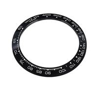 CQAHDSEVF Watch Bezel Insert Loop, Ceramic Watch Bezel Insert Tachymeter Scale White, Gold 30.5-38.5mm(White)