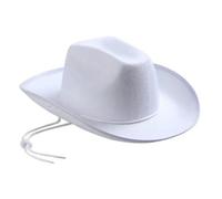 CQAHDSEVF Western Cowboy Hat, Unisex Felt Cowboy Hat Multicolor 58cm(Black,7.125)