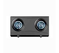 CQCCQ Gas Stove Portable Outdoor for Camping,Stainless Steel Gas Hob 2 Burners,with Flame Failure Protection,for Home Camping(LPG)