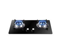 CQCCQ Indoor Portable Gas Stove,Efficient 2 Burner Gas Hob,Built-in Dual-purpose Gas Stove,with Flame Failure Protection,Home(NG)