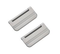 CQCQC 2 PCS Flush Hidden Pull Handles Drawer Handle Invisible Door Knobs Cabinet Concealed Furniture for Cabinets Cupboard Closets Wardrobe(Grey)
