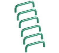 CQCQC 6 Pcs Zinc Alloy Cabinet Handles, Kitchen Cupboard Dresser Closet Drawer Door Pulls Wardrobe Decoration Handles Hardware(Green,96mm)