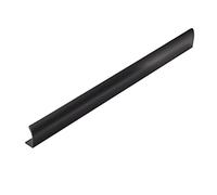 CQCQC Black Cabinet Cupboard Handle Kitchen Concealed Handles Aluminum Alloy Drawer Curved Pull Invisible Door Knobs for Bedroom Furniture Wardrobes,with Screws(Length: 1200mm)