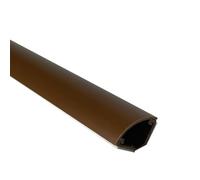 CQCQC Cable Trunking Square Box Cable Trunking, Self-Adhesive Cable Hider, 1m Long,Cable Management for Home Office(Brown)