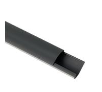 CQCQC Cable Trunking Square Box Cable Trunking, Self-Adhesive Cable Hider, 1m Long,Cable Management for Home Office(Grey)