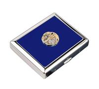 CQCQC Cigarette Case Box Cigarette Case Stylish Leather Cigarette Case Copper for 20 Cigarettes Cigarette Box for Men And Women,One Size(E)