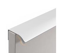 CQCQC Furniture Handles 2 Pack Concealed Kitchen Cupboard Finger Pull Hidden Cabinet Handle Aluminum Drawer Pulls Invisible Door Knob for Wardrobe Bedside Tables(Length:600mm)