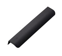 CQCQC Hidden Cabinet Handle Concealed Kitchen Cupboard Handles Modern Drawer Pulls Door Knobs Aluminum Furniture for Home Wardrobe,Black(Hole Distance:245mm)