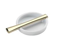 CQCQC Hidden Door Handles Flush Pull Embedded Handle Zinc Alloy Concealed Drawer Recessed Cabinet Invisible Cupboard with Screws for Wardrobe(White)