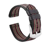 CQCQC Watch straps,20/22mm Skin Friendly Smooth Nylon Woven Watch Strap with Quick Release Spring Bar for Mechanical Watches(Type 4,22mm)