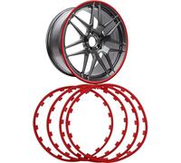 CQDWD Wheel Protector Trims, Anti-Scratch Alloy Wheel Protectors 16/17/18/19/20in Wheels Rim Protectors 4PCS Automotive Rims Guard Protection Trim For All Car Models(Red,16in)