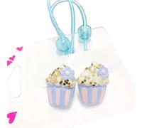 CQEAZ 2pcs Girls Hair Clip Set Glittering Butterfly and Cupcake Designs Hairpin Cartoon Hair Accessories for Kids Birthday cosplay hairpin