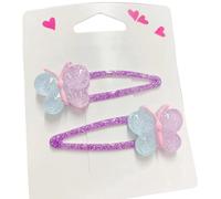 CQEAZ 2pcs Girls Hair Clip Set Glittering Butterfly and Cupcake Designs Hairpin Cartoon Hair Accessories for Kids Birthday cosplay hairpin