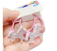 CQEAZ 2pcs Girls Hair Clip Set Glittering Butterfly and Cupcake Designs Hairpin Cartoon Hair Accessories for Kids Birthday cosplay hairpin