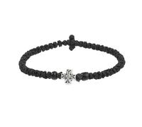 CQEAZ Adjustable Crucifix Braided Rope and Alloy for Comfortable Fit Religious Symbol Everyday Wear Braided Wristband Fashion Crucifix Bangle Faith Jewelry