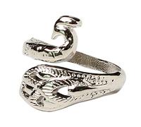 CQEAZ Adjustable Knitting Rings Crochet Guide Rings Metal Yarns Guide Finger Holders Open Rings For Crocheting Knitting