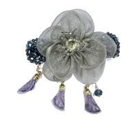 CQEAZ Chinese Styles Hair Pin Handmade Flower Hair Clip Long Tassels Women Hairpin for Ponytails and Various Hairstyles Women Hairpin