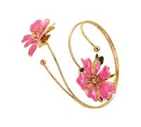 CQEAZ Stretchy Blossom Bangle Featuring 3D Oil Drops Ideal for Nature Styles and Travel Retro Drip Oil Jewelry