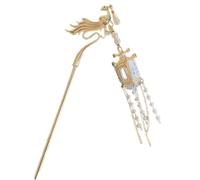 CQEAZ Tassels Hairpin with LED Lamp Vintage Dangling Hair Stick Combs and Stick Acrylic Hair Pin for Traditional Costume costume hairstick