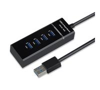 CQEAZ USB3.0 Hubs 4Port Highly Speed Data Transfer & Charging Adapter for Multiple Devices with Plugs and Play Compatibility USB Hub