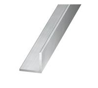 Cqfd Gris Silver Effect Aluminium Equal L-Shaped Angle Profile, (L)2.5M (W)20mm (D)20mm (T)1.5mm