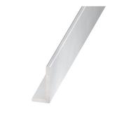 Cqfd Silver Effect Anodised Aluminium Unequal L-Shaped Angle Profile, (L)1M (W)20mm (D)15mm (T)1.5mm