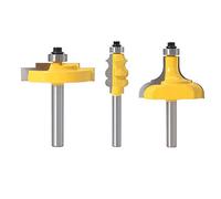 Cqinju-router bit 8mm Shank Picture Frame/Molding Router Bit Trimming Wood Milling Cutter For Woodwork Cutter Power Tools, 1PC, Woodworking Tool Kit (Cutting Edge Length : 3PCS)