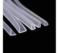 Cqinju-Shower Seal U-shaped Silicone Rubber Shower Room Door And Window Glass Seal Strips, For 0.5-35mm Thick Glass Seals, Easy to Install (Color : Q, Length : 2M)