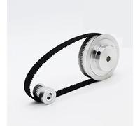 Cqinju-Timing Pulley 60T 20T HTD3MM- Pulley Set For 3:1 20Teeth 60Teeth Belt Width 15mm Belt Pulleys Tooth Pitch 3mm Belt Length 810mm HTD3MM- Timing Pulley Set, 3D Printer(60T Bore 12mm,20T Bore 8mm)