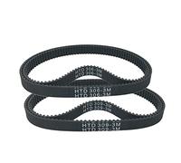 Cqinlu-Belt 1PC HTD3M-300/306/309/336/339/342/345/360/363/366/369 Rubber Timing Belt Black 3mm Pitch, 3D printers(HTD345-3M,8mm)
