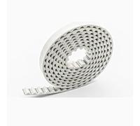 Cqinlu-Belt T5 Belt PU With Steel Core Belt T5 White Timing Belt Width 6/10/15/16mm Synchronous Belt Anti-wear Reinforce Open Belt, 3D printers(T10 10Meter,Width 10mm)