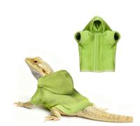 CQJ Lizard Clothes for Bearded Dragons Reptile Apparel Handmade Cotton Material Hoodies Gift for Lizards, Bearded Dragons, Crested Geckos, and Chameleons（mint green）