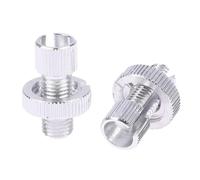 CQJJXKYC Brake Caliper Guide Sleeve Set 1 Pair Aluminum Universal Motorcycle Brake Clutch Throttle Cable Adjuster M10 Screw(Grey)