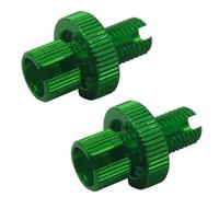 CQJJXKYC Brake Caliper Guide Sleeve Set 2PCS Aluminum Universal Motorcycle Brake Clutch Throttle Cable Adjuster M10 Screw(Green)