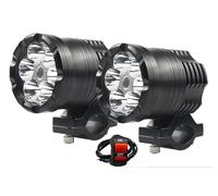 CQJJXKYC LED Motorcycle Headlights 6 Chips Additional LED Spotlight For Motorcycle Led Lights High/Low/Flash Motocross Fog Light Headlights(2 PCS Light)
