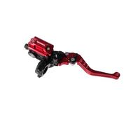 CQJJXKYC Motorcycle Rear Brake Pump Universal Aluminum Roller Adjustment Motorcycle Master Cylinder Lever Hydraulic Brake Pump Clutch Handle Handlebar(Red Right)