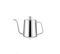 CQJRGF 20oz Stainless Steel Gooseneck Coffee Maker with Manual Drip and Long Narrow Beak, Small Gooseneck Coffee Maker for Camping, Travel and Outdoor