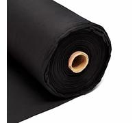 CQL Calico Fabric - 155GSM Cotton Material for Quilting, Embroidery, Upholstery, Dressmaking, Pattern Cutting, Costume & Clothes Textiles(Black, 30 Metre)