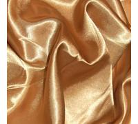 CQL Satin Fabric by The Metre - 60 Inch Wide Satin Roll for Wedding Dresses, Bespoke Tailoring & Decoration Projects - Soft, Smooth, Silk-Like Finish(Gold,1 Metre)