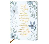 CQM Bible Notebooks for Note Taking, 200 Pages A5 Hard Shell Journals for Writing & Work, Watercolor Floral College Ruled Notebook Diary Notepad, Christian Gifts