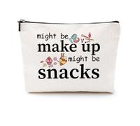 CQM Christian, Lawyer, Frenchie, Boho & Funny Gifts for Women, Travel & Birthday Presents Themed Makeup & Cosmetic Bags, BFF Snack Bag, 9.6 x 7.4 inches