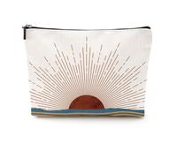 CQM Christian, Lawyer, Frenchie, Boho & Funny Gifts for Women, Travel & Birthday Presents Themed Makeup & Cosmetic Bags, Boho Sunshine, 9.6 x 7.4 inches