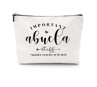 CQM Grandma Mom Appreciation Gifts Funny Makeup Bag Nana Mimi Yaya Mamaw Granny Nanny Grammy Gigi Oma Abuela Cosmetic Bag, Multicolor 0942, 9.6 x 7.4 inches