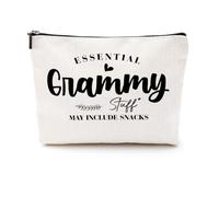 CQM Grandma Mom Birthday Gifts Funny Makeup Bag Nana Mimi Yaya Mamaw Granny Nanny Grammy Gigi Oma Abuela Cosmetic Bag, Multicolor 0956, 9.6 x 7.4 inches