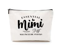 CQM Grandma Mom Birthday Gifts Funny Makeup Bag Nana Mimi Yaya Mamaw Granny Nanny Grammy Gigi Oma Abuela Cosmetic Bag, Multicolor 0947, 9.6 x 7.4 inches