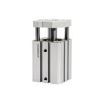 CQMB20 CQMB25 Guide Rod Compact Air Pneumatic Cylinder CQMB20-5 CQMB20-10 CQM25-15 25-25 25-20 25-30 1Pcs(Stroke 25mm -S,CQMB25 (Bore 25mm))