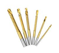 CQMLWSDNW 3pcs 5mm Titanium Coated HSS Drill Bit Drill Metal Hole Grooving Drill Saw Carpenter Woodworking Tools CQMLWSDNW